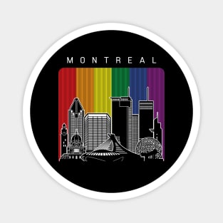 Montreal LGBT Flag Magnet